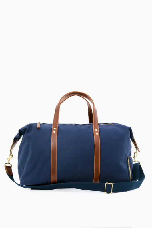 Navy Canvas Heritage Weekender Duffel sold by Tuckernuck