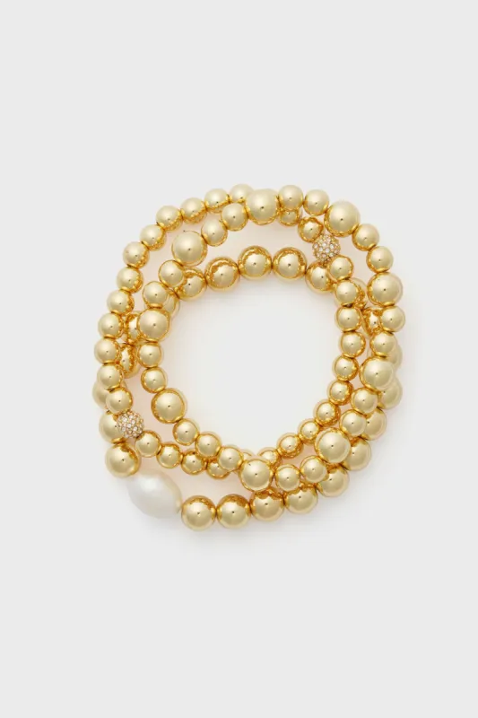 Gold Chloe Bracelet Set sold by Tuckernuck