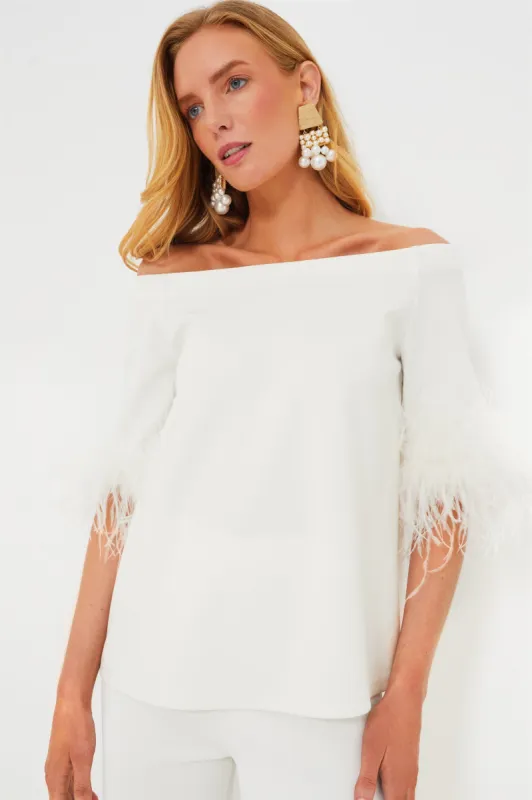 White Feather Miranda Off The Shoulder Blouse sold by Tuckernuck
