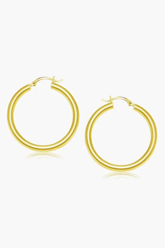 14k Gold Classic 40mm Hoop Earrings sold by Tuckernuck