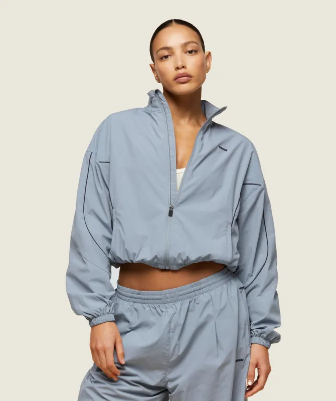 Gymshark everywear Retro Track Jacket - Denim Grey/Heavy Blue sold by Gymshark