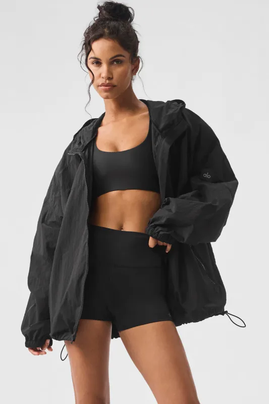 Vantage Nylon Ripstop Track Jacket - Black sold by Alo Yoga