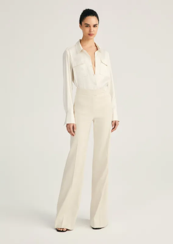 Owen Flare Leg Trouser - Almond sold by Derek Lam