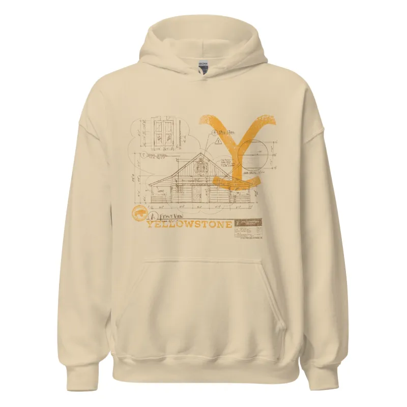 Yellowstone Historic Blueprint Hoodie sold by MTV