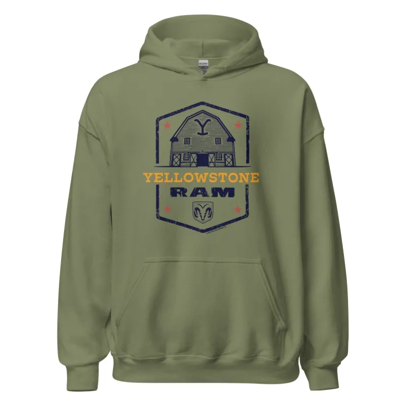 Yellowstone x Ram Barn Hoodie sold by MTV