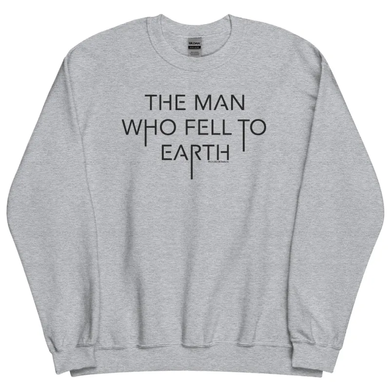 The Man Who Fell to Earth Logo Unisex Fleece Crewneck Sweatshirt sold by MTV