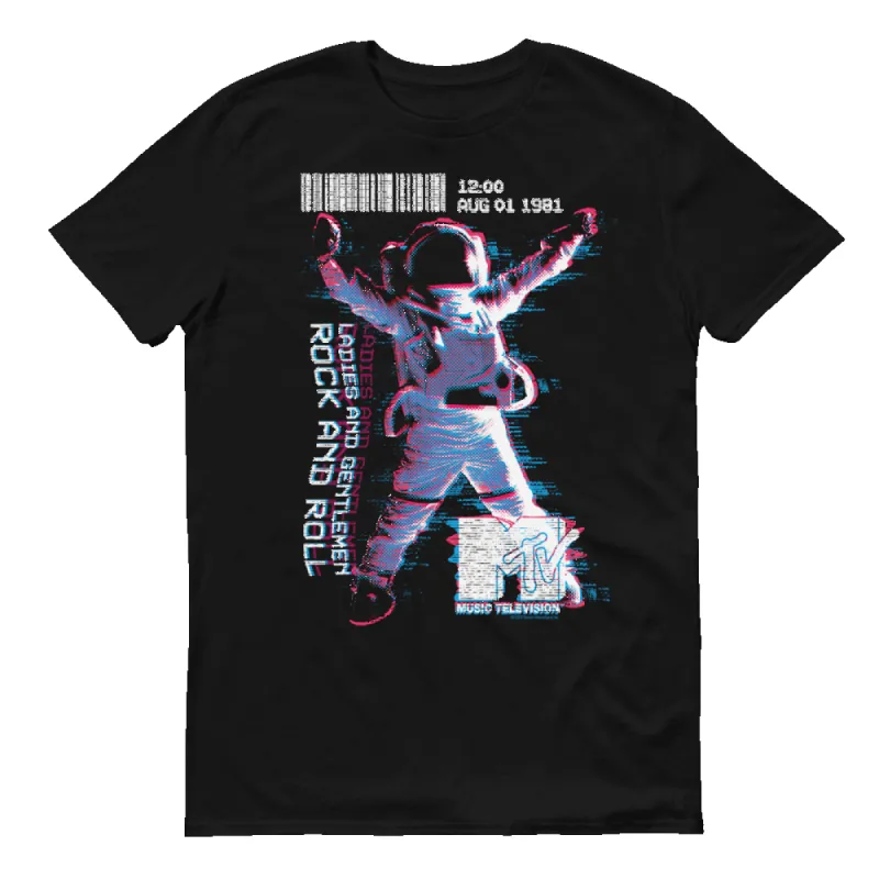 MTV VMAs Rock And Roll Moonman Adult Short Sleeve T-Shirt sold by MTV