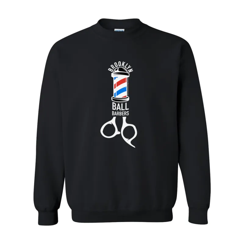 As Seen On Comedy Central Ball Barbers Logo Fleece Crewneck Sweatshirt sold by MTV