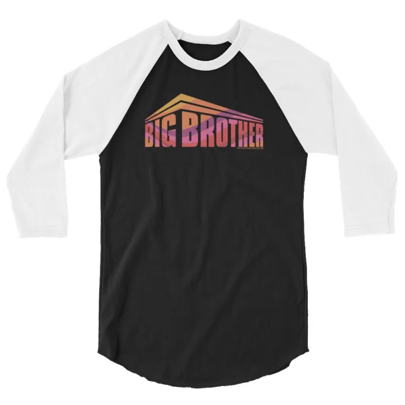 Big Brother Swirl Logo Unisex 3/4 Sleeve Raglan Shirt sold by MTV