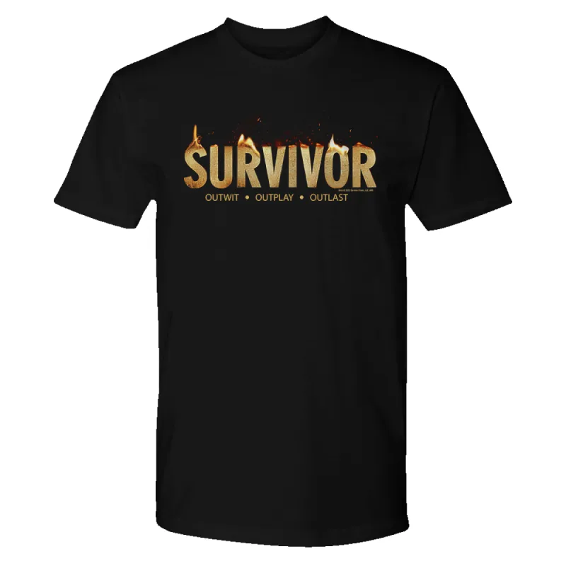 Survivor Flame Logo Adult Short Sleeve T-Shirt sold by MTV