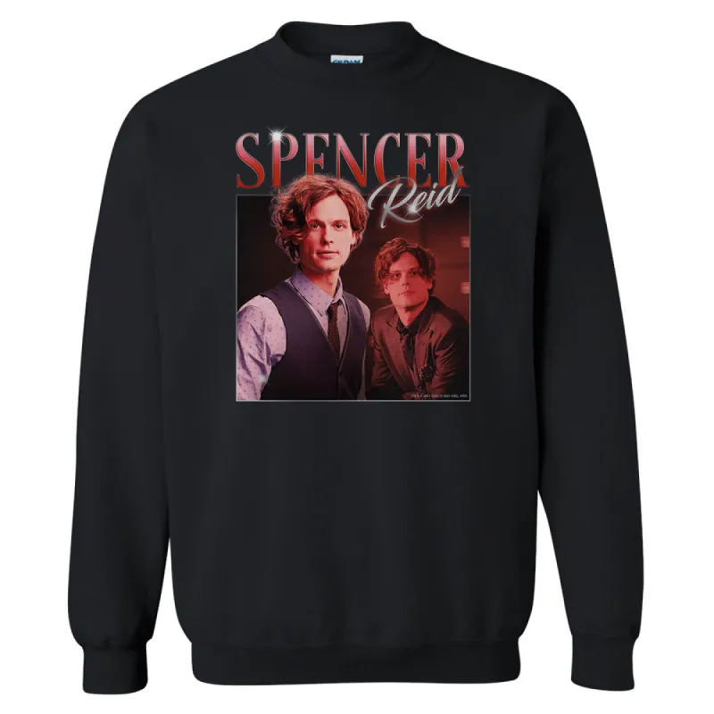 Criminal Minds 80's Spencer Reid Fleece Crewneck Sweatshirt sold by MTV
