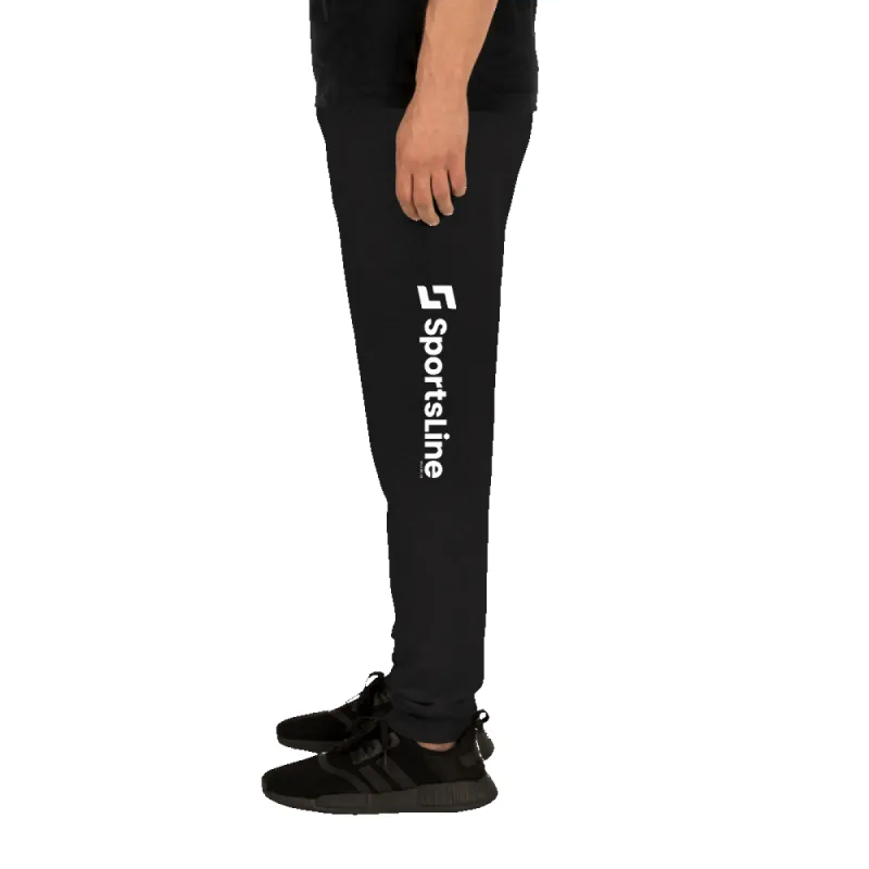 Sportsline White Logo Adult Fleece Joggers sold by MTV