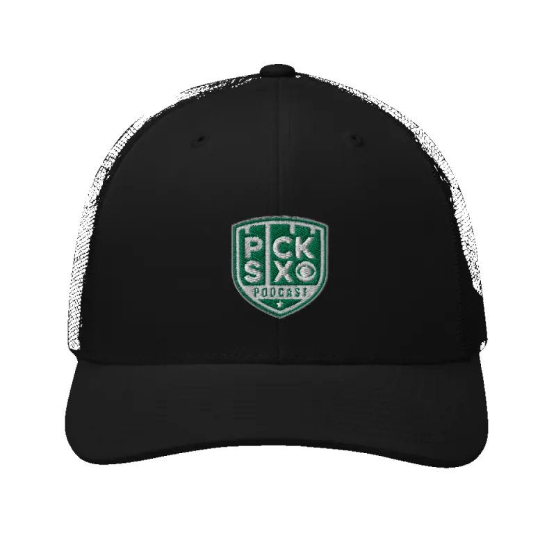 Pick Six Podcast Logo Retro Trucker Hat sold by MTV