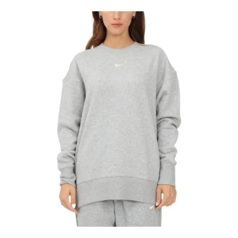 (WMNS) Nike Phoenix Fleece Crewneck Swaetshirt 'Grey' DQ5733-063 sold by KicksCrew