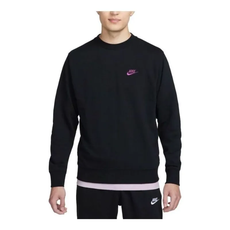 Nike NSW French Terry Crewneck Sweatshirt 'Black' FN8515-010 sold by KicksCrew