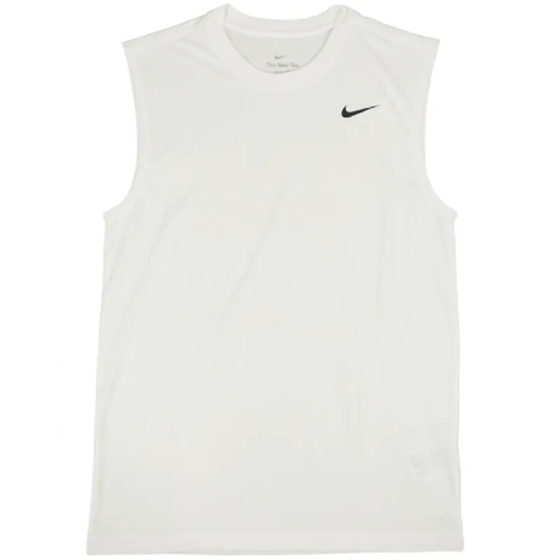 Nike Dri-FIT Legend Sleeveless T-Shirt 'White Black' DX0992-100 sold by KicksCrew