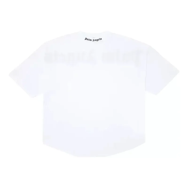 Palm Angels SS21 Classic Logo Over Tee 'White Black' PMAA002R21JER0010110 sold by KicksCrew