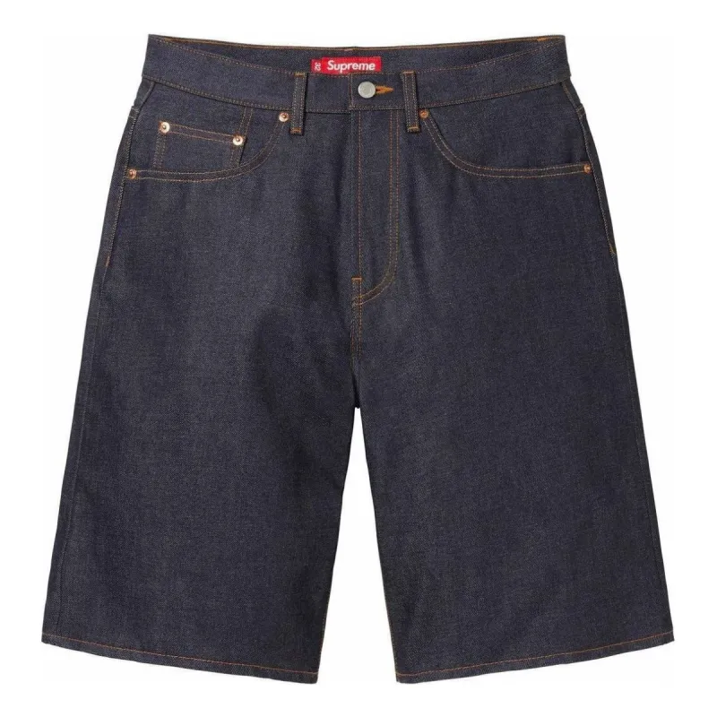 Supreme Rigid Baggy Selvedge Denim Short 'Navy' SUP-SS24-137