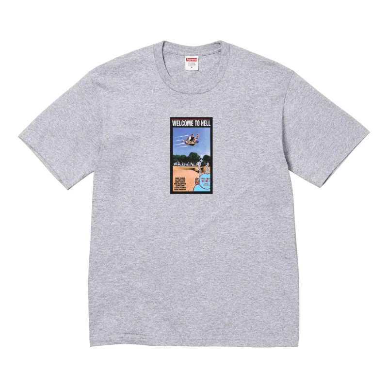Supreme x Toy Machine Welcome To Hell 'T-Shirt 'Grey' SUP-SS24-071 sold by KicksCrew