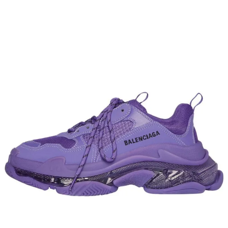 (WMNS) Balenciaga Triple S Sneakers 'Clear Sole Purple' 544351W2GA16910 sold by KicksCrew