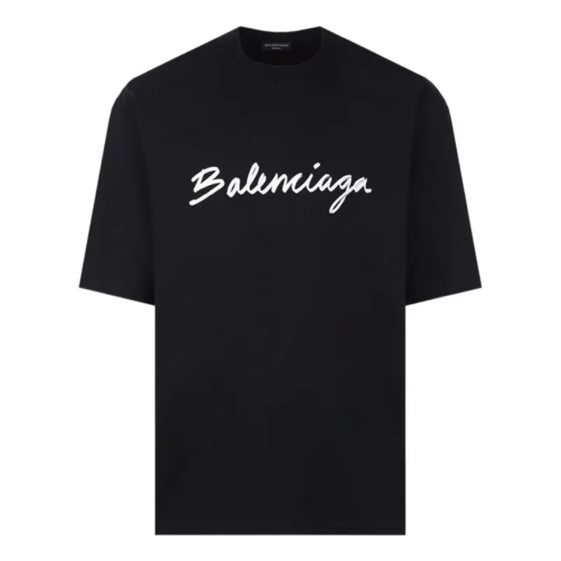 Tシャツ・カットソー BADBLOOD Script Logo Slim T-Shirt Black w-tee24-052 BADBLOOD Script Logo Slim T-Shirt Black w-tee24-052