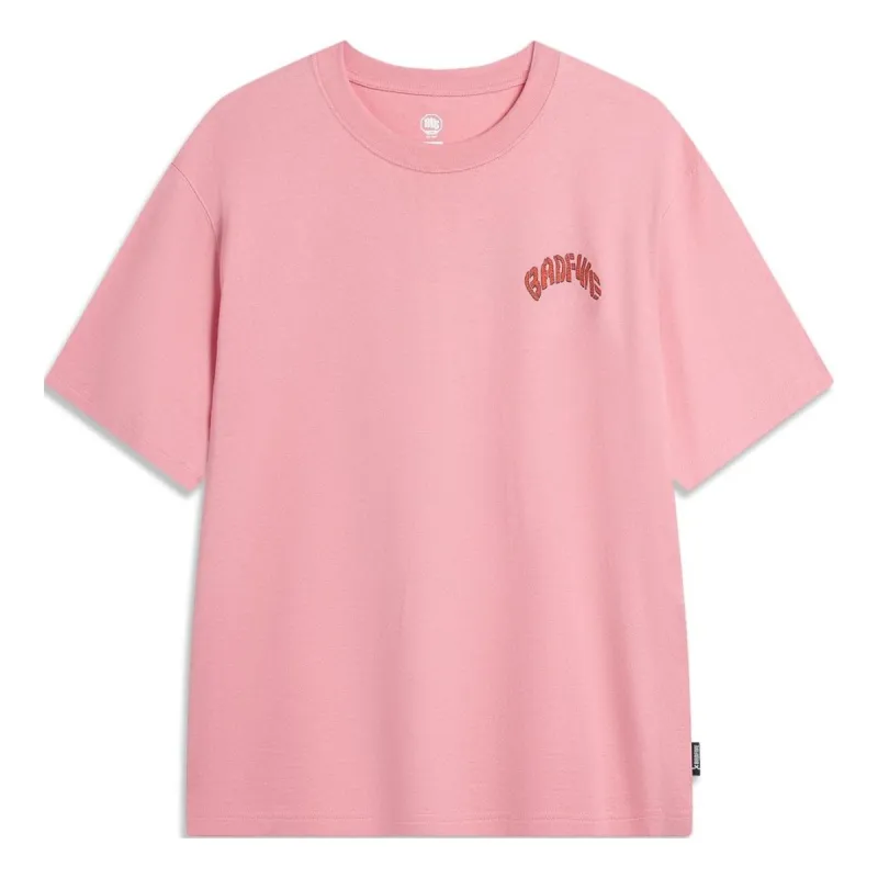 Li-Ning BadFive Graphic T-shirt 'Pink' AHSU435-7 sold by KicksCrew