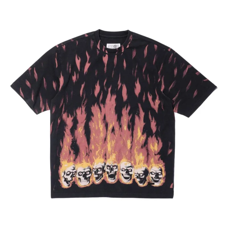 Supreme x MM6 Maison Margiela Liquid Blue Oversized T-Shirt 'Black Red' SUP-SS24-112 sold by KicksCrew