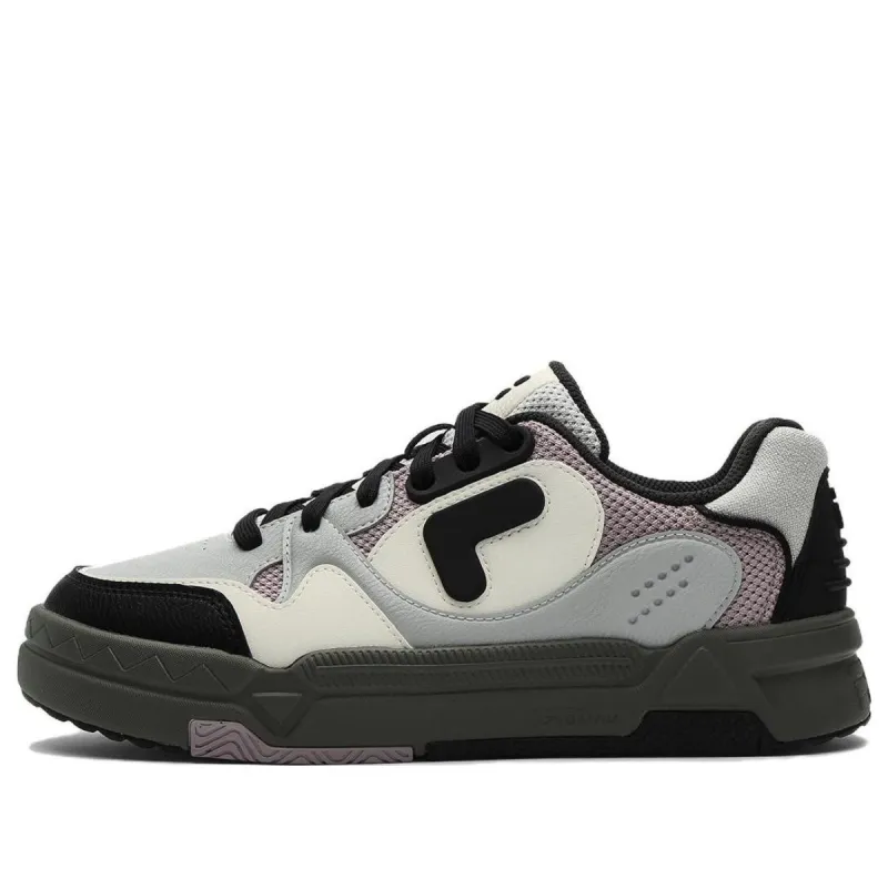 (WMNS) FILA FUSION Bank Skate Shoes 'Grey Pink Black' T12W342206FSL sold by KicksCrew