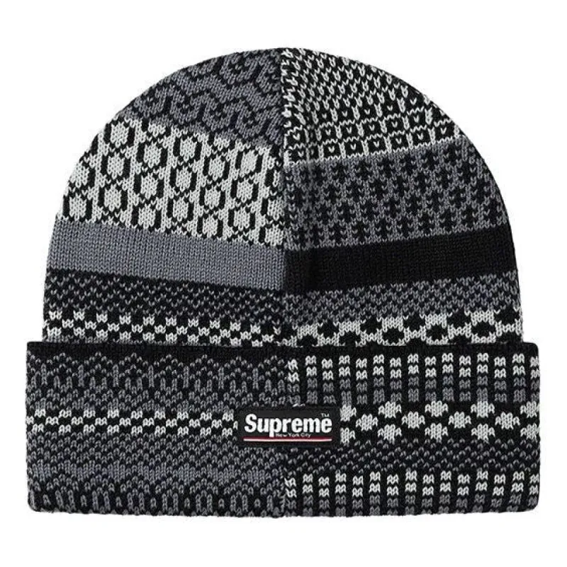 Supreme Multi Pattern Beanie 'Black Grey' SUP-FW20-193 sold by KicksCrew