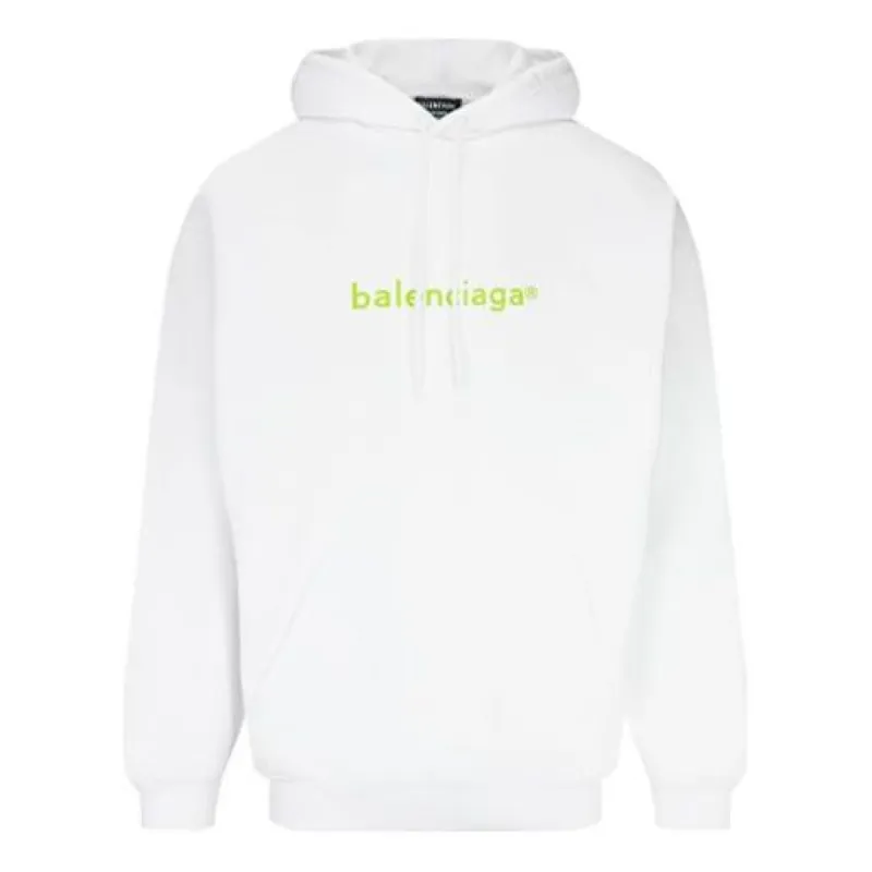 Balenciaga New Copyright Medium Fit Hoodie 'White' 570811TIV559152 sold by KicksCrew
