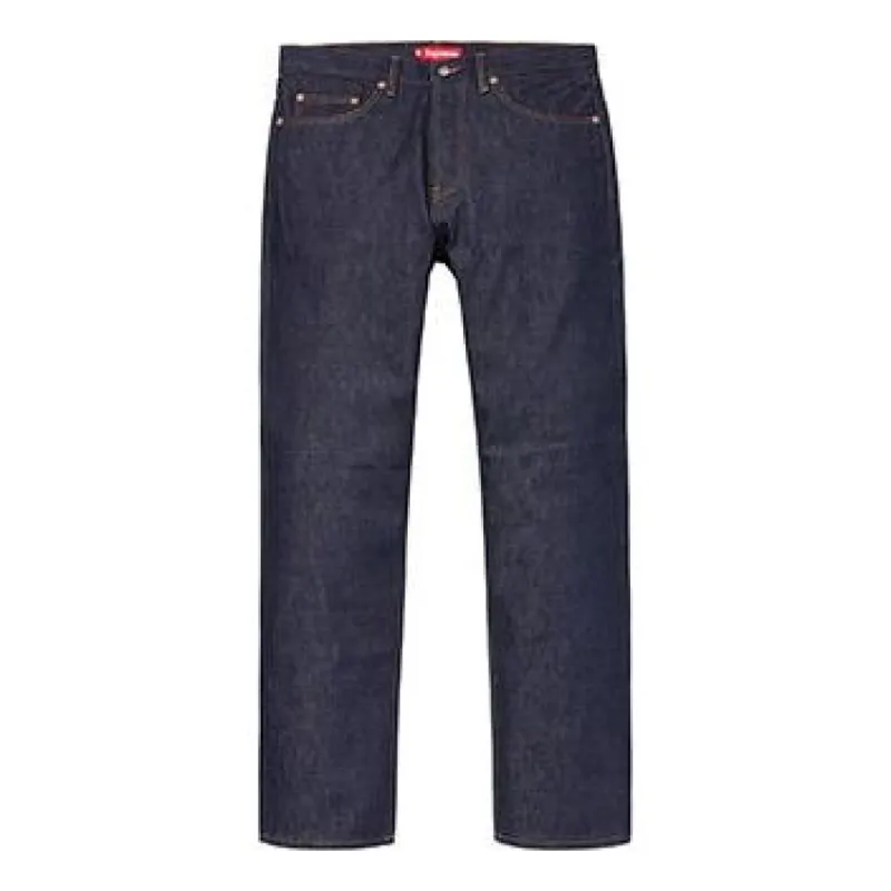 Supreme SS19 Rigid Slim Jean Pants 'Blue' SUP-SS19-139 sold by KicksCrew