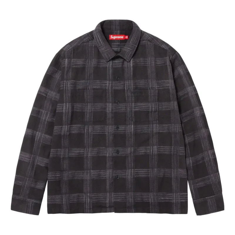 Supreme Woven Plaid Shirt 'Black' SUP-FW23-046 sold by KicksCrew