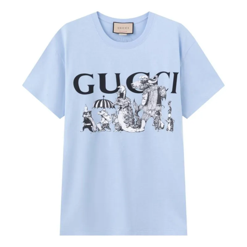 Gucci x HIGUCHI YUKO Short Sleeve T-Shirt 'Blue' 548334-XJDTM-4826 sold by KicksCrew