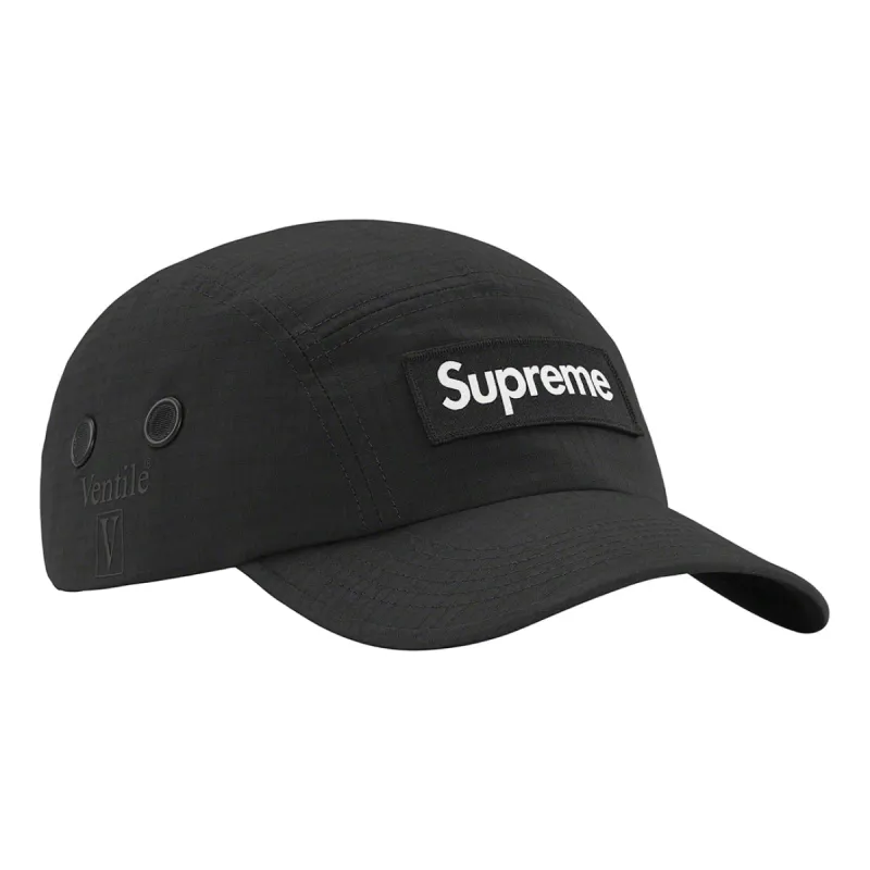 Supreme Ventile Camp Cap 'Black White' SUP-SS23-2221 sold by KicksCrew
