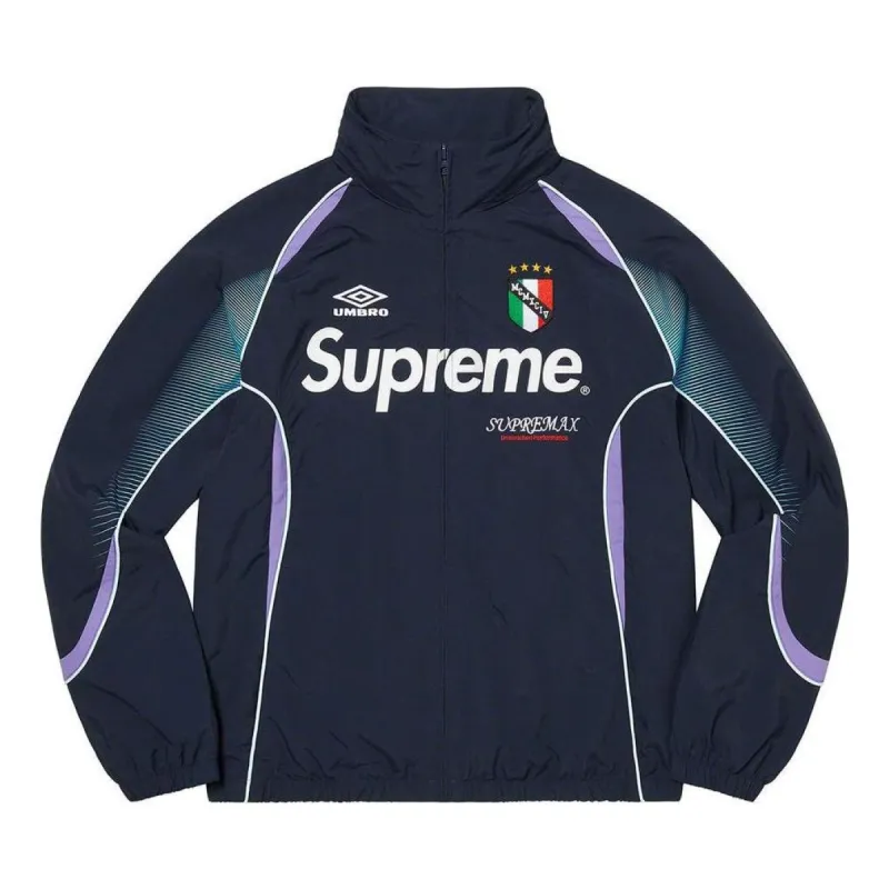 Supreme x Umbro Track Jacket 'Navy White Purple' SUP-SS22-704 sold by KicksCrew