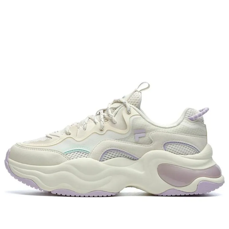 (WMNS) FILA FUSION Bubble Sneakers 'White Lilac' T12W227310FAW sold by KicksCrew