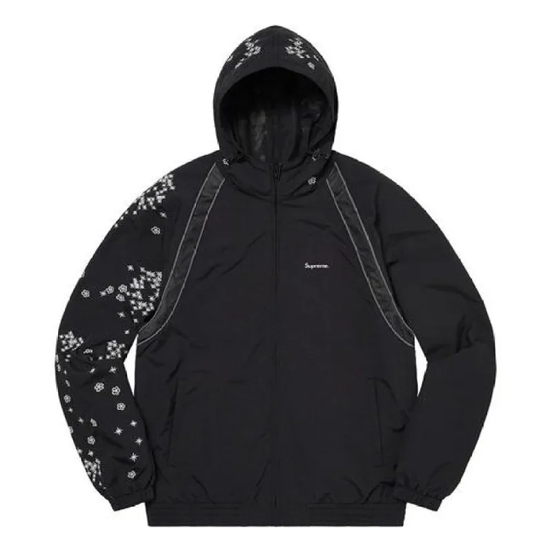 Supreme AOI Glow-in-the-Dark 葵産業 Supreme AOI Glow-In-the-Dark Track Jacket 'Black White' SUP