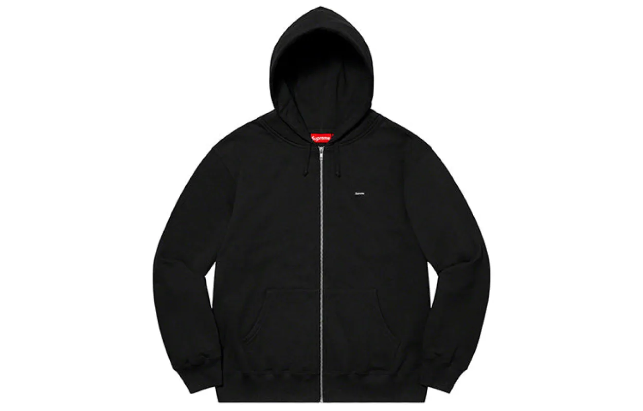 Supreme Small Box Zip Up Hooded Sweatshirt 'Black' SUP-SS21-689 sold by KicksCrew