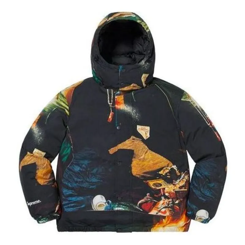 Supreme Firecracker Down Jacket 'Black Yellow' SUP-SS21-456 sold by KicksCrew