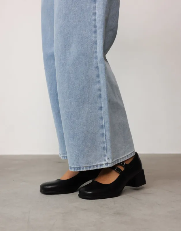 Charmed Heels (Black Smooth PU) - By Therapy sold by Charcoal Clothing