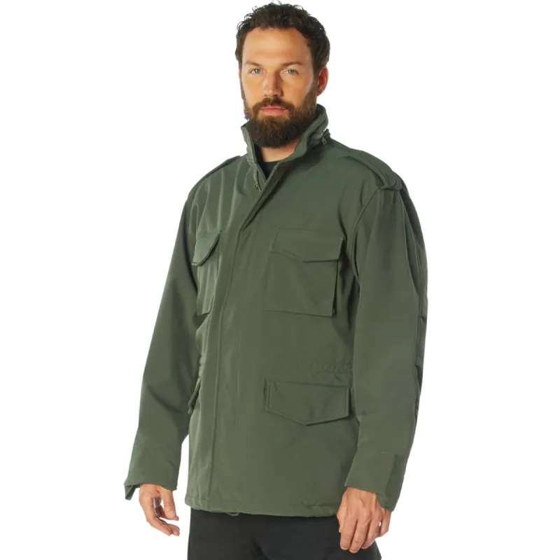 Soft Shell Tactical M-65 Field Jacket by Rotcho (Olive Drab) Size MEDIUM - Final Sale Ships Same Day sold by Legendary USA