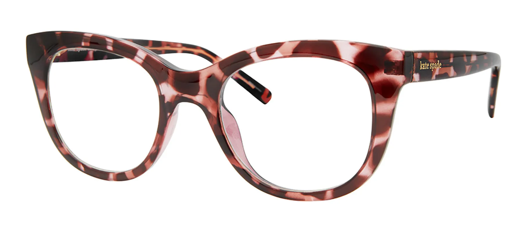 Kate Spade KS Odessa/BB HT8 Oval Plastic Havana Readers with Clear Blue Block Coating Lens sold by Gaffos