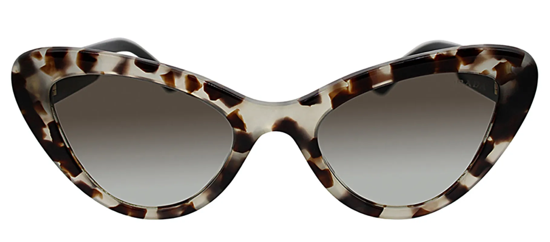 Prada PR 13YS UAO0A7 Cat-Eye Plastic Havana Sunglasses with Grey Gradient Lens sold by Gaffos