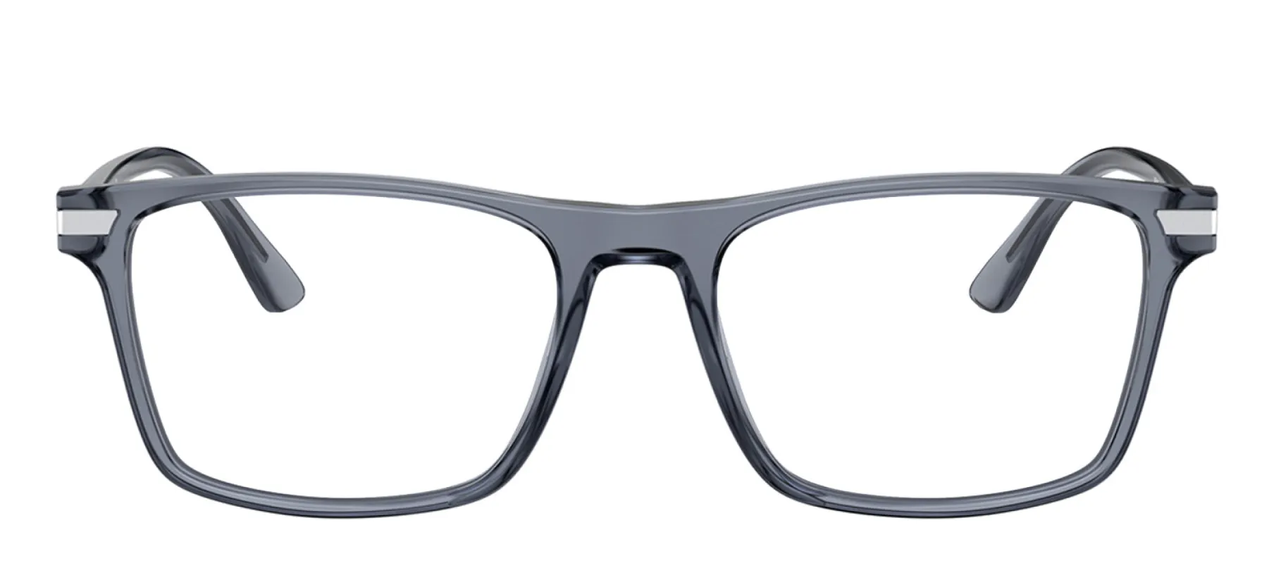 Prada PR 01WV 01G1O1 Rectangle Plastic Grey Eyeglasses with Logo Stamped Demo Lenses sold by Gaffos