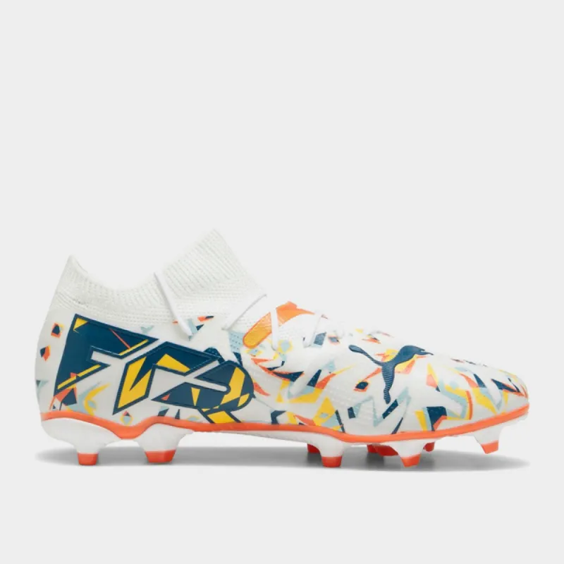 Puma Mens Future 7 Match Creativity Fg/Ag White/Multi _ 180639 _ White sold by Tekkie Town