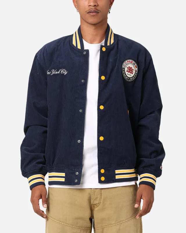 Tommy Jeans TJU Archive Corduroy Games Varisty Jacket Twilight Indigo sold by Culture Kings