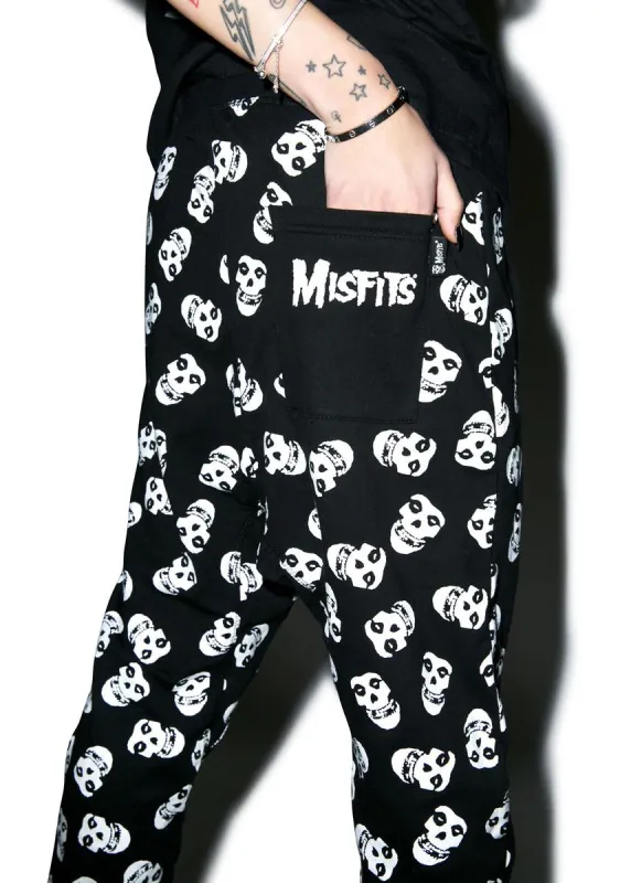 Misfits Fiend Skull Harem Pants sold by Dolls Kill