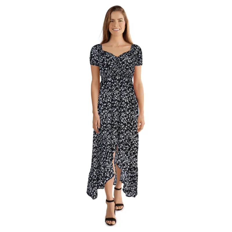 lily morgan Women's Puffed Sleeve Midi-Dress sold by Giant Tiger