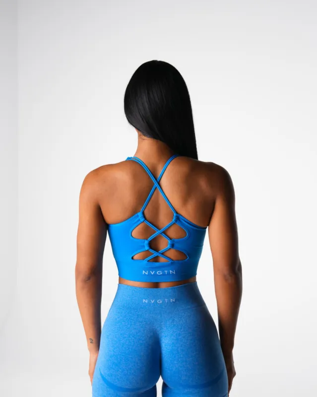 Ocean Blue Thrive Seamless Bra sold by NVGTN