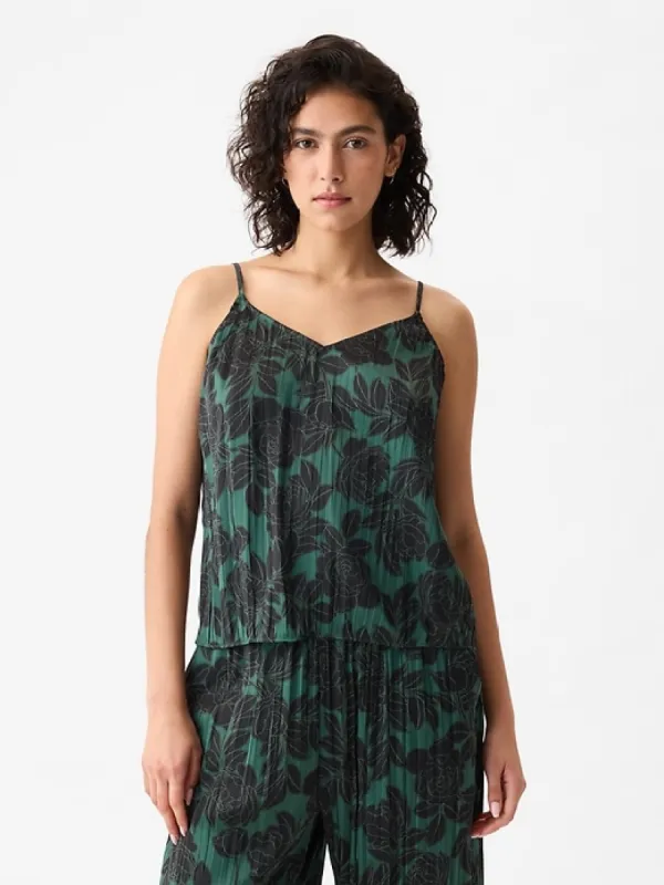 Pleated Satin Cami sold by GAP